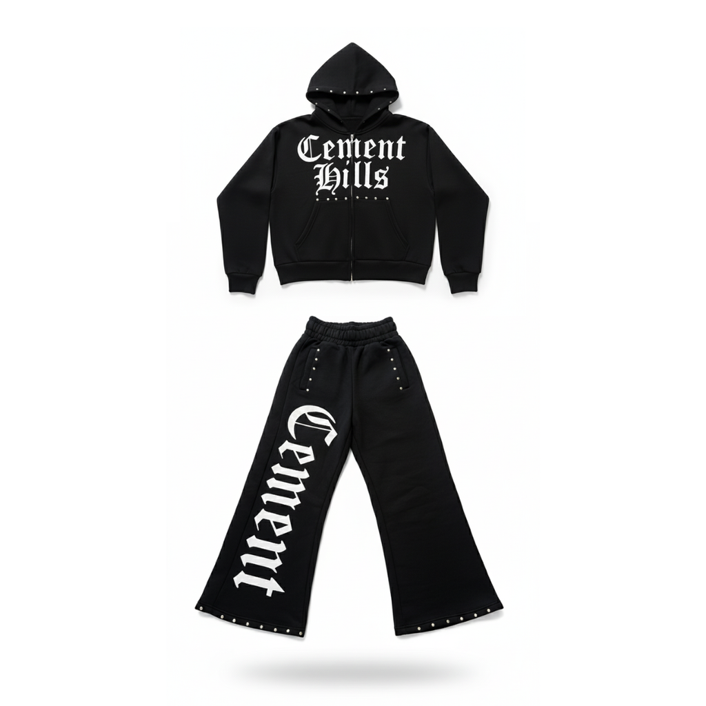 Black Cement Hills Tracksuit