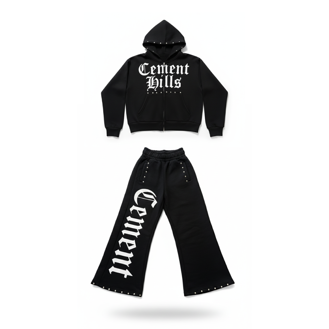 Black Cement Hills Tracksuit