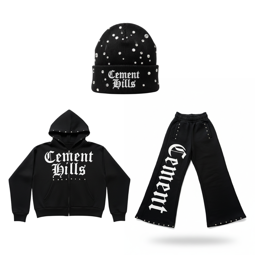Black Cement Hills Tracksuit