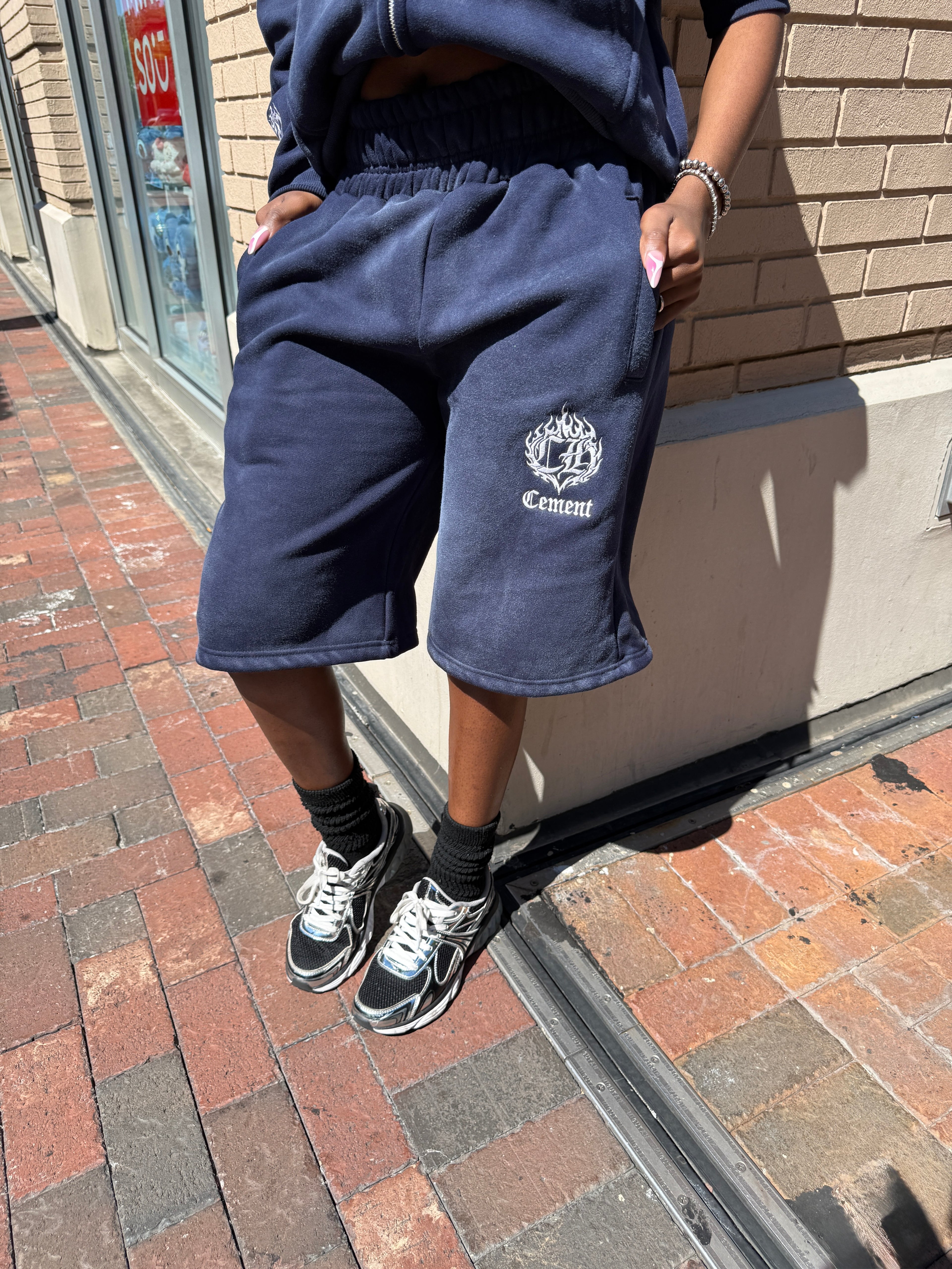 Navy Blue Masonry Shorts