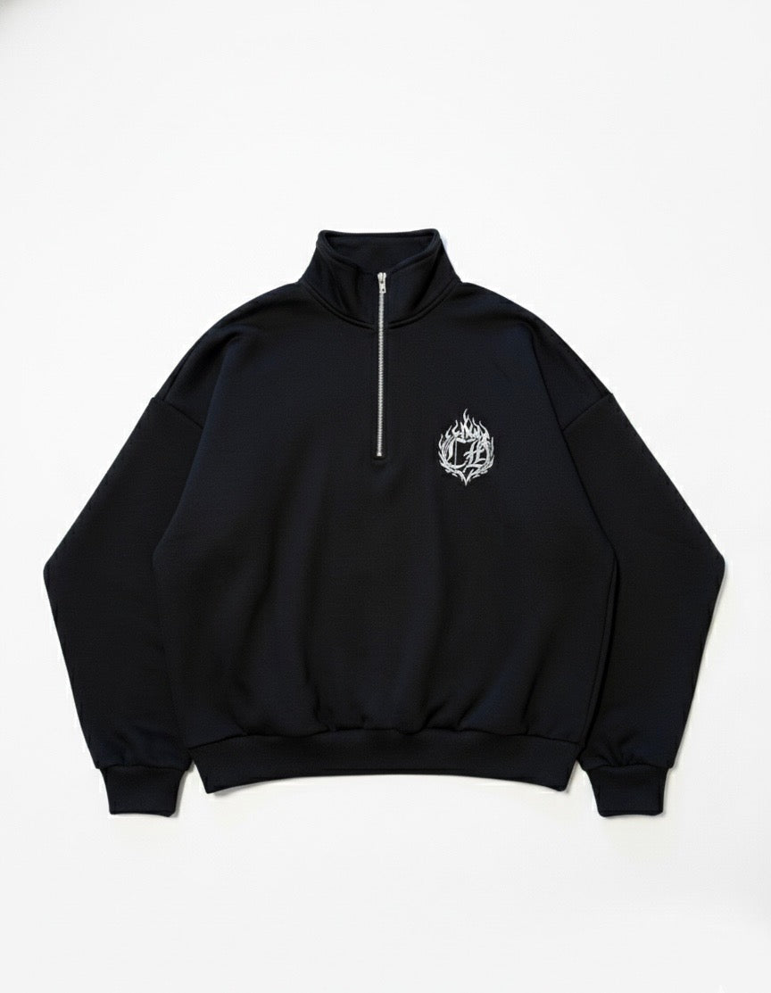 Black Chrome Quarter Zip
