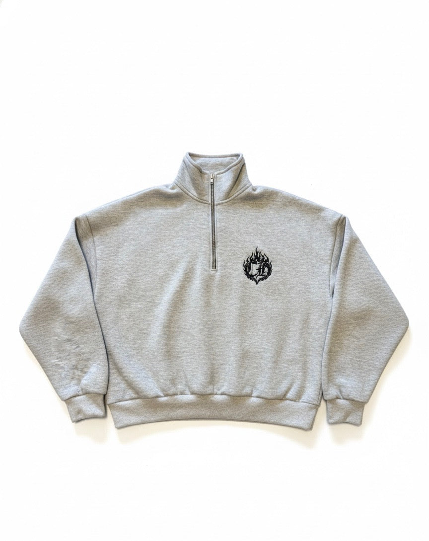 Heather Grey Quarter Zip