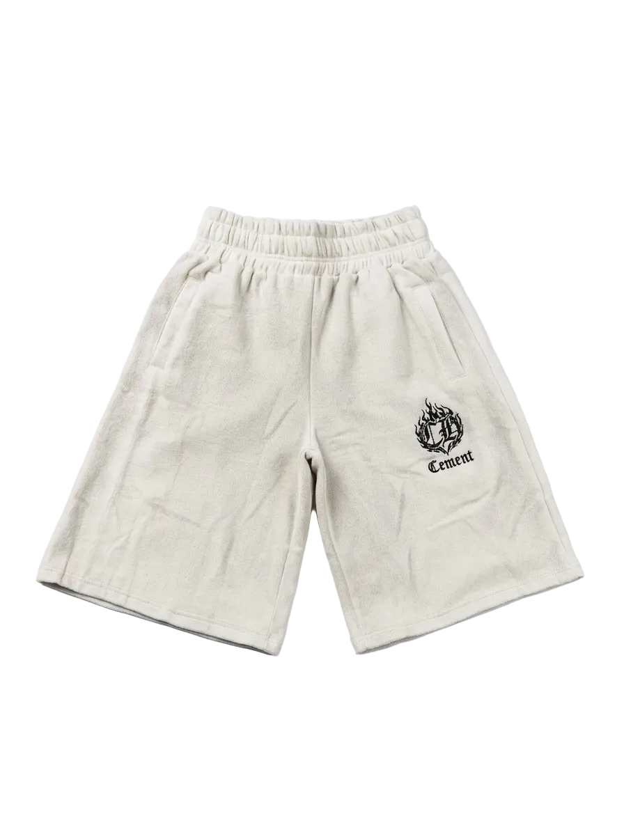 White Masonry Shorts
